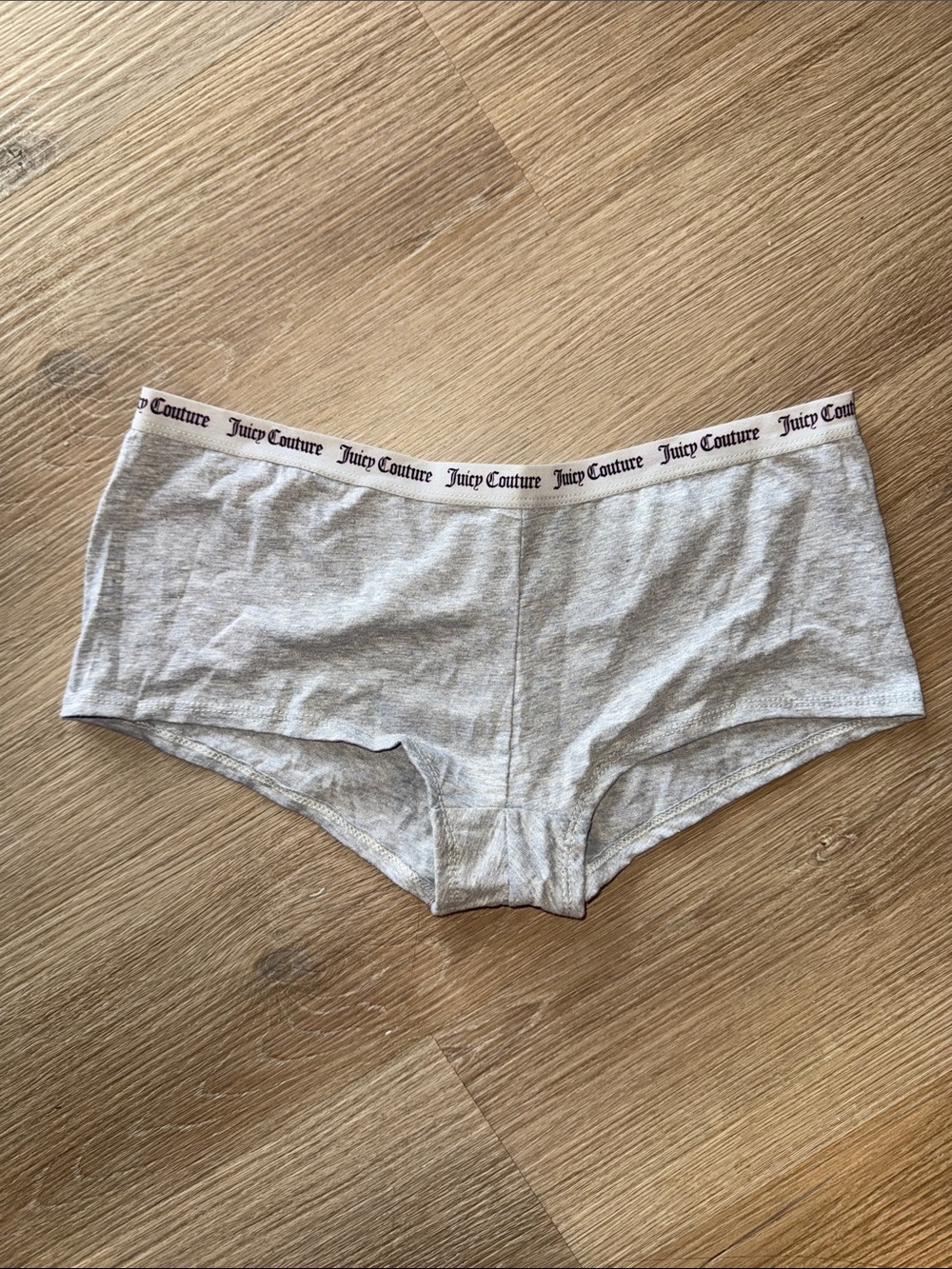 JUICY COUTURE Gray Boyshorts Style Booty Underwear Panties